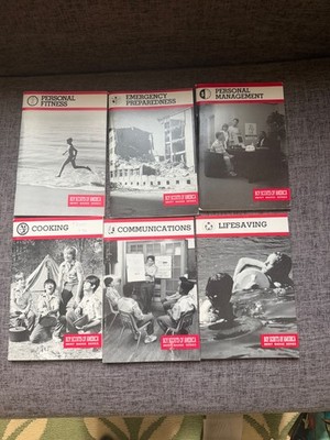   Boy Scouts of America BSA Merit Badge Series Books Vintage Book Lot of 6