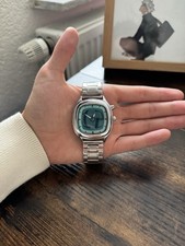 Herren Retro Uhr Y2K 70er Vintage Look Cushio...