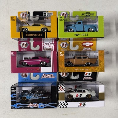 M2 Machines Ground Pounders Diecast 1:64 2019 Set Of 6 w/ Display Box New