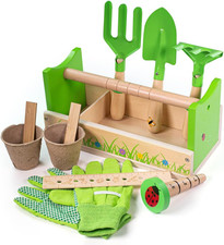 , Gardening Caddy, Wooden Toys, Gardening Tools, Outdoor Toys, Garden Toys, Kids