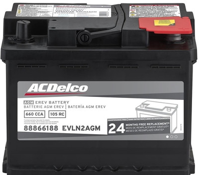 ACDelco EVLN2AGM Absorbed Glass Mat AGM EREV Battery CCA 660, RC