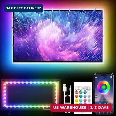 KANTUTOE LED Lights for TV, 16.4ft LED Lights for 45-75 Inch TVs, RGB TV Backlig