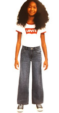 Brand New Levi's BLUE Jeans Pants with Wide Leg Opening Youth Girl Size 10