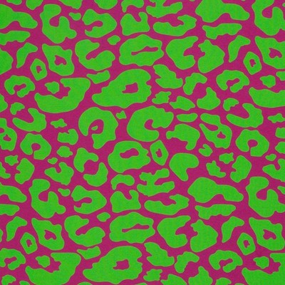 0,5m Heavy Leo, kuschelig gerauhter Sweat, fuchsia-lime, 934602 (17,90 EUR/m)