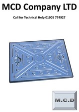 Manhole Cover 640mm x 490mm Overall Size All Steel Cover&Frame UK Seller