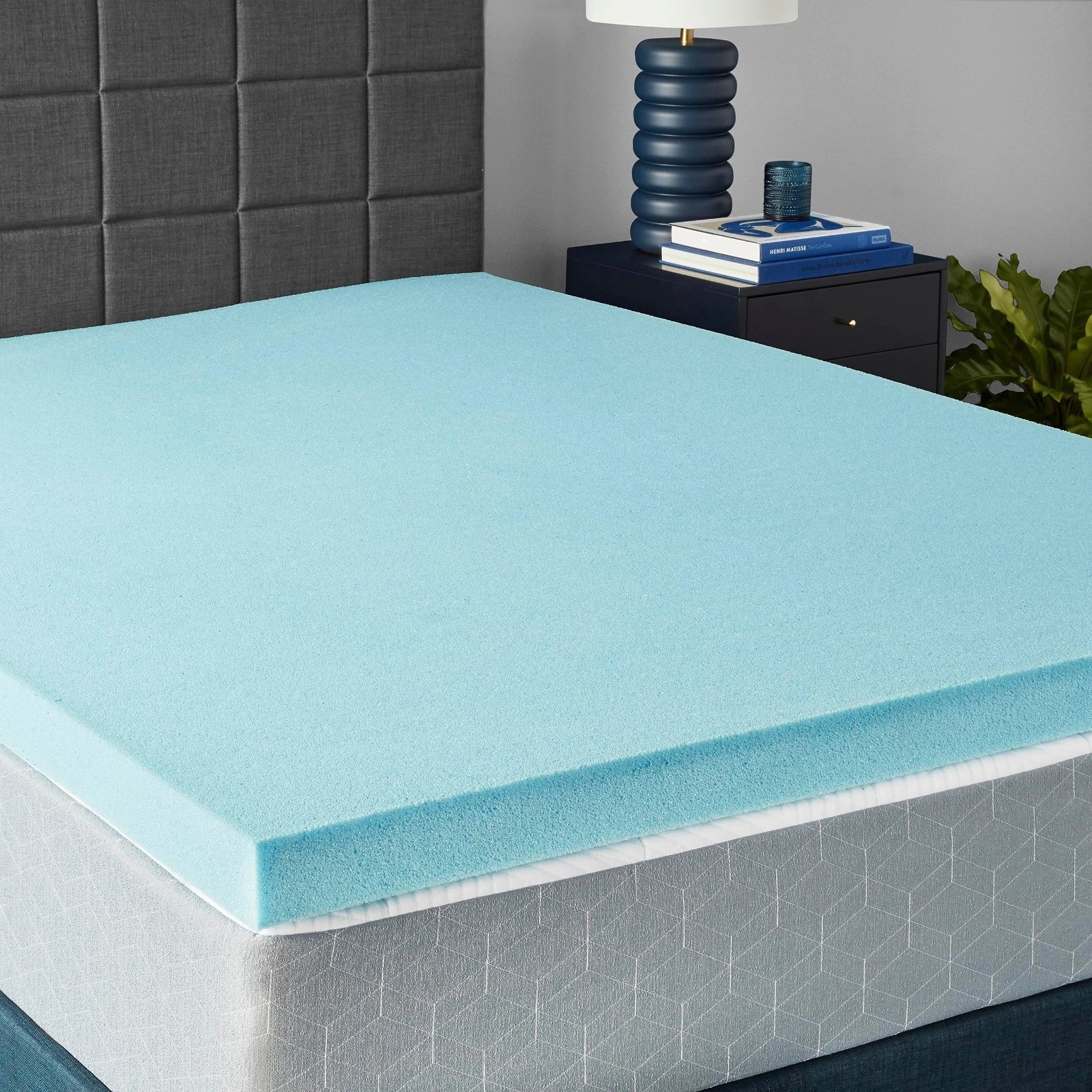 StyleWell 1004850800 3" Gel Infused Memory Foam Queen Mattress Topper
