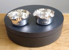 Antique Solid Sterling Silver Salts - Sheffield 1891 Pinder Brothers