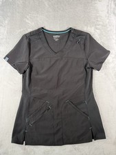 Scrubstar Scrub Top Women s XS Black Performance Healthcare Workwear
