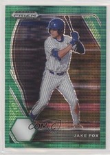 2021 Panini Prizm Draft Picks Green Pulsar Prizm Jake Fox #PDP95 uk2