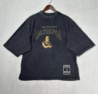 Joe Weider Mr Olympia Oversized Heavyweight T-Shirt Bodybuilding Gym Mens M