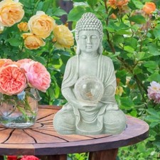 Statua solare da giardino per esterni, statuetta di Buddha, per balcone,