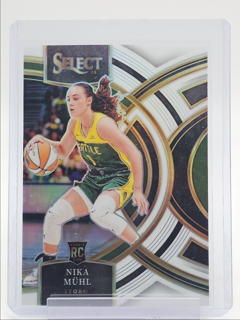 NIKA MUHL 2024-25 SELECT WNBA PREMIER LEVEL ROOKIE WHITE PRIZM RC /99 Q0902