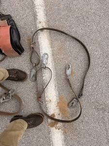 Buckingham  Tools Lineman/Tree Climbing Spikes Gaffs Set w/ Straps Pads & Belts