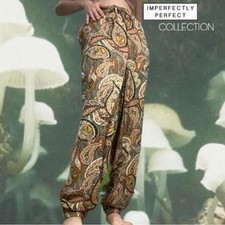 Vintage 1990 Boho Orange Hippie Pants