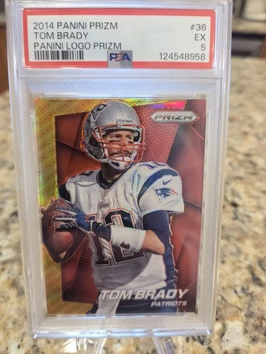 2014 Panini Prizm - Tom Brady #36 Panini Logo PSA 5