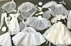 Barbie & Others Wedding Bridal Lot Assorted Dress Veil Skirt Lace Vintage 1990s