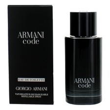 Armani Code by Giorgio Armani, 2.5 oz EDT Refillable Spray for Men