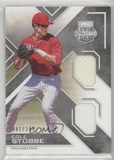 2016 Panini Elite Extra Edition Dual Materials Silver 81/149 Cole Stobbe 0a3