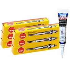 6x NGK Glühkerzen + LIQUI MOLY Fett für CAPTIVA CRUZE EPICA LACETTI NUBIRA