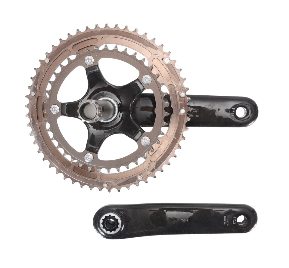 Кривошипная система FSA SL-K Light Carbon 2x 10 скоростей 172,5 мм для дорожного велосипеда 53/39T 110 BCD с BB - Изображение 2 из 4