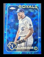 2024 Topps Chrome Update Sapphire John Schreiber #USCS60 Royals Refractor
