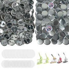 Onemorello 200 Sets Button Maker Supplies, 25mm / 0.98 in/25mm, Metal