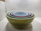 Vintage Pyrex Primary Colors Nesting Mixing Bowls Set of 4