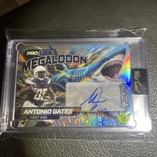 2025 Wild Card Dino-Might Pro-look Antonio Gates MEGALODON TRUE COLOR MATCH AUTO