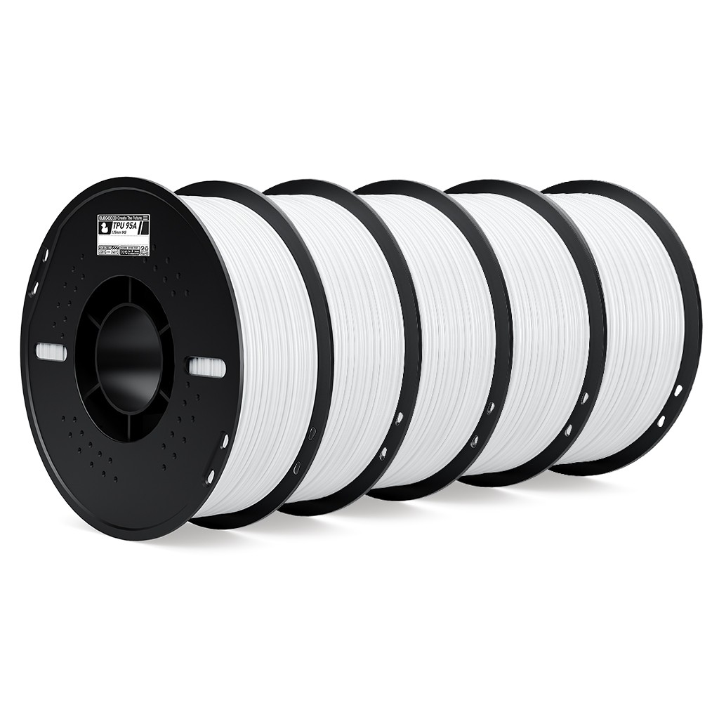 ELEGOO 5×1KG PLA PETG Seide ABS ASA SILK CF MATTE 3D Drucker Filament 1KG Spule
