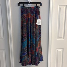 Ralph Lauren Purple Label Collection Full Skirt Paisley NEW With Tags Size 4