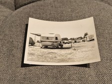 Man Next To Caravan Old Cars Australia Photo Snapshot