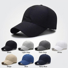 Mesh Baseball Cap Breathable Lightweight Quick Dry Sports Hat Men Women Summer