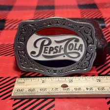 Vintage Pepsi Cola Red White  Blue Buckle By The Great American Buckle Co