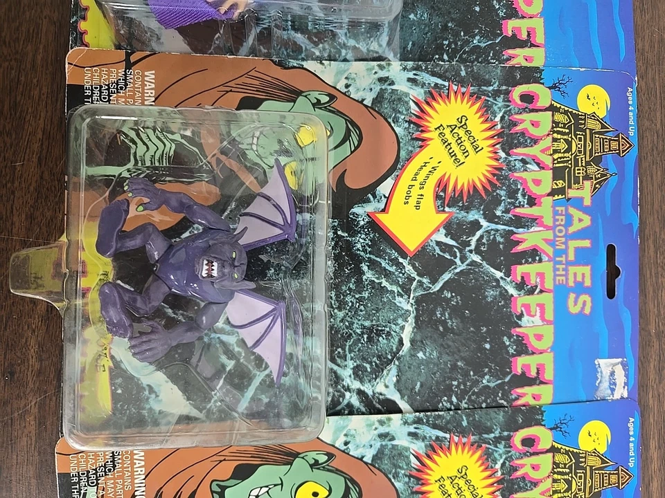 4 Tales From The Cryptkeeper Gargoyle Vampire Zombie Frankenstein Nuevo Sellado  Foto 4 de 4