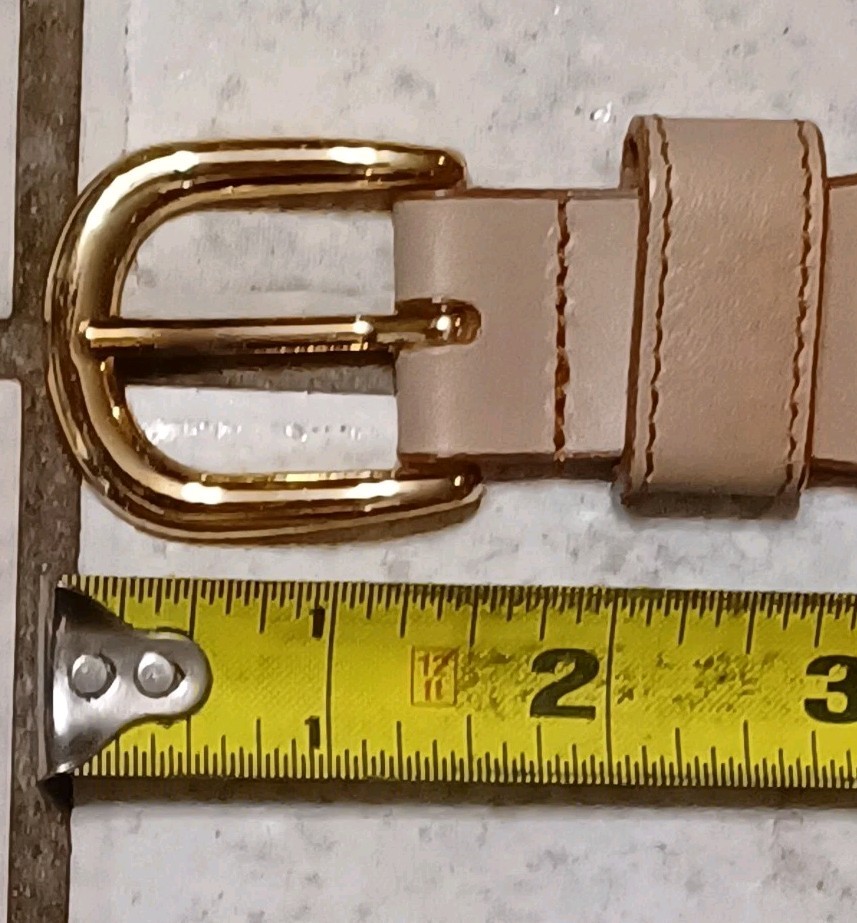 Vintage Beige "Snook" Embroidered Fishing Belt, No Maker's Mark