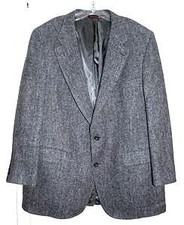 NORDSTROM VINTAGE GRAY HARRIS TWEED SPORT COAT Size 42