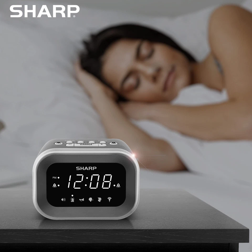Sharp Big Bang Super Loud Alarm Clock for Heavy Sleepers, 6 Extremely Loud Wake - Image 2 of 4