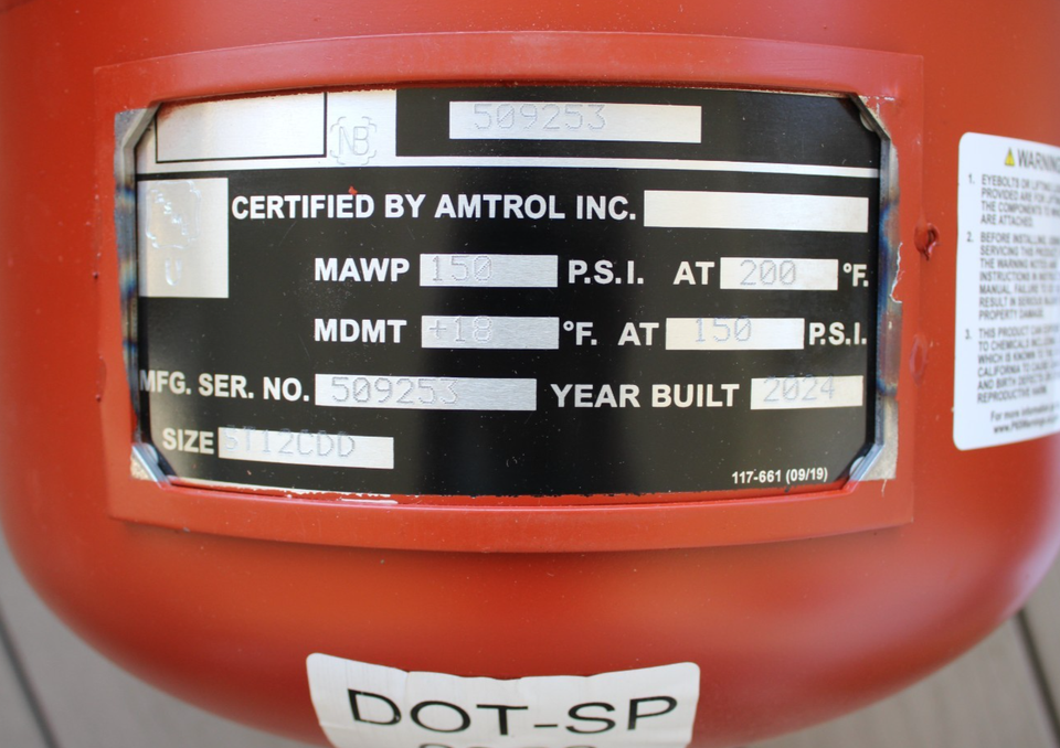 Amtrol ST-12-C - THERM-X-TROL ASME ST-12-C Expansion Tank (150 psi) 6.4 ...