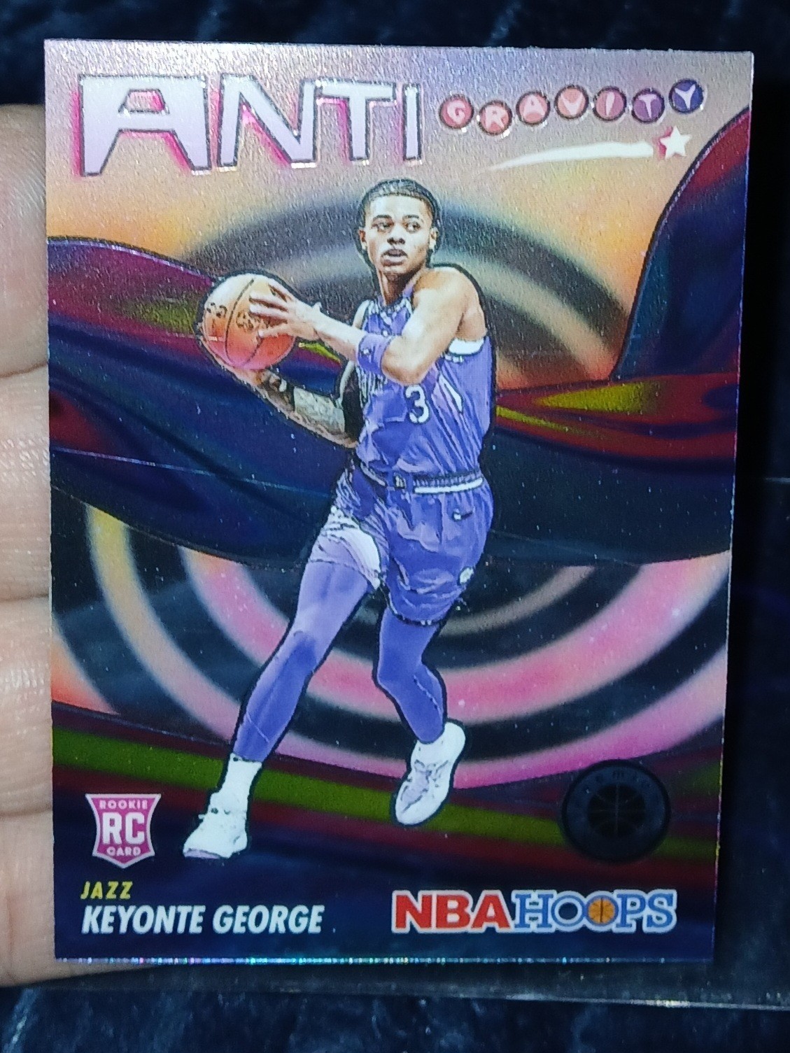 2023-24 Nba Hoops Premium Stock Anti-Gravity Keyonte George Silver Prizm (RC)