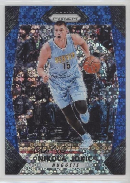2017-18 Panini Prizm Fast Break Blue Prizm 25/175 Nikola Jokic #166