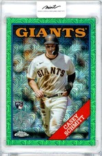 2023 Topps Update Casey Schmitt Green / Silver Pack Mojo / Rc 64/99