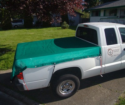 Mesh Tarp 6 X8 Pick Up Truck Bed Cover Green Heavy Duty Ebay