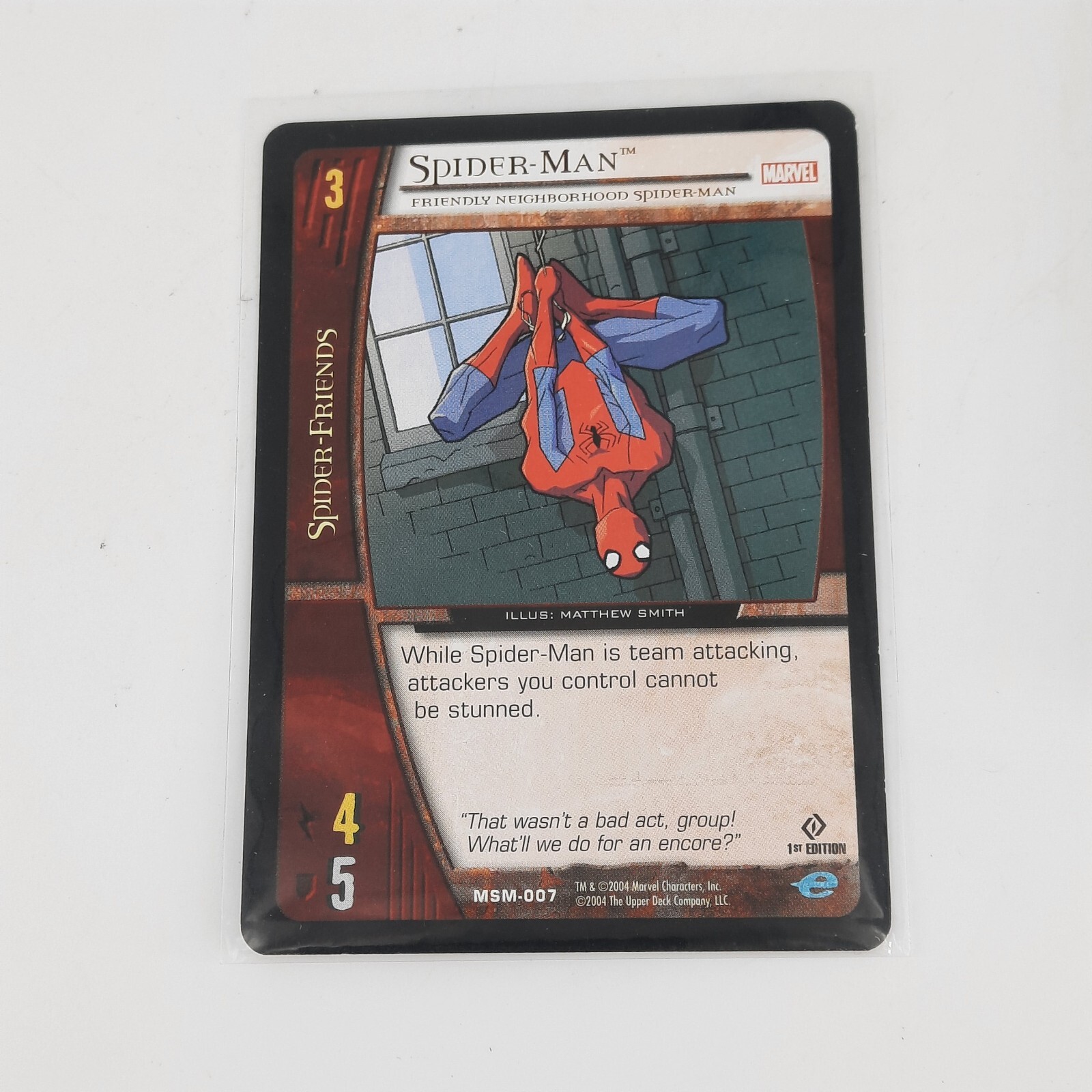 2004 Upper Deck - Marvel VS System 1st Edition "SPIDER-MAN" - #MSM-007