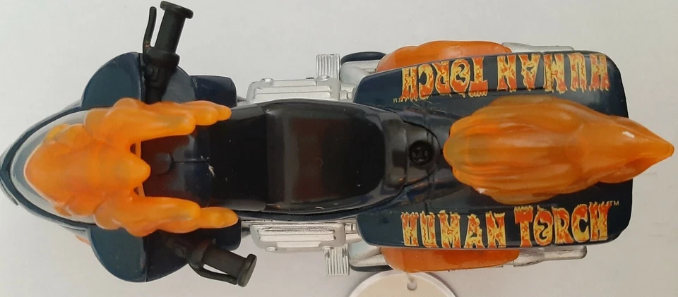 Винтажный б/у 2005 Marvel Human Torch Batt. Oper. Мотоцикл работает - Изображение 2 из 4