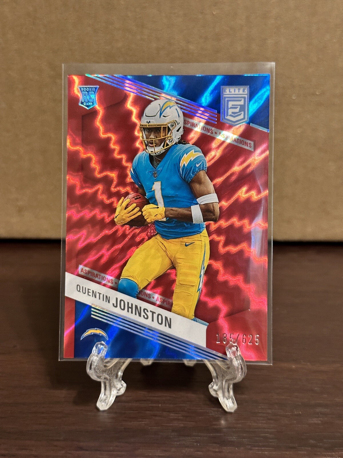 2023 Panini Donruss Elite Quentin Johnston Rookie RC Aspirations #/625 Chargers