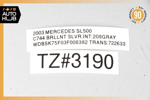 2003 Mercedes R230 SL500 Rear Brake Pad & ABS Wheel Speed Wear Sensor Wiring OEM - Picture 12 of 12