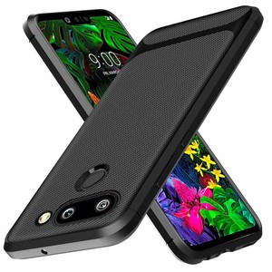 LG-G8-ThinQ-Case-Carbon-Fiber-Shock-Resistant-Brushed-Texture-AntiSlip-Black