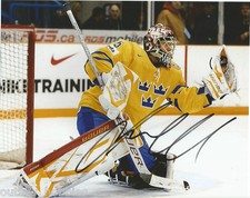 Sweden Jacob Markstrom Signed Autographed 8x10 NHL Photo COA B
