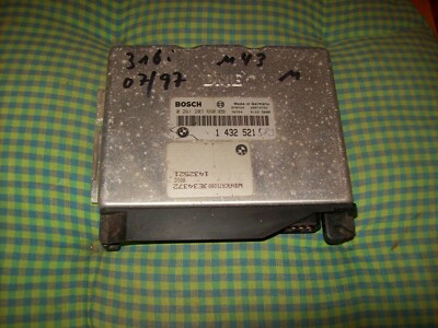 BMW 316i E36  M43 Manuell 07/97  0261203660 1432521  Motorsteuergerät  DME ECU