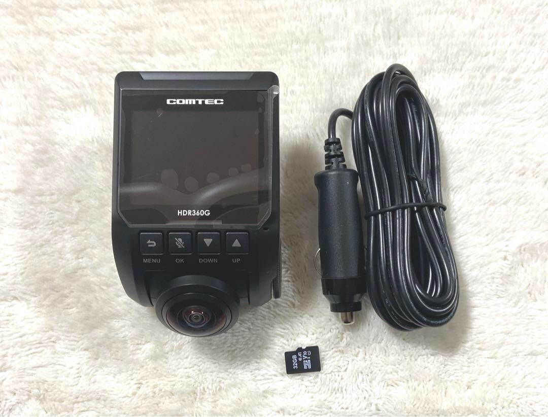Comtec HDR 360G Dash Cam 360 Camera Safe Driving Aid | eBay